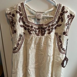 Boho white blouse